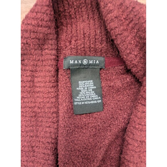 Max & Mia The Essential Travel Cardigan Women XS Red Rust Comfort Soft - Picture 2 of 4